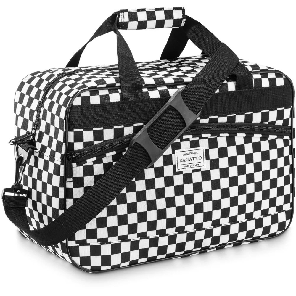 Šachovnicová cestovní taška 40x20x25, ZG828