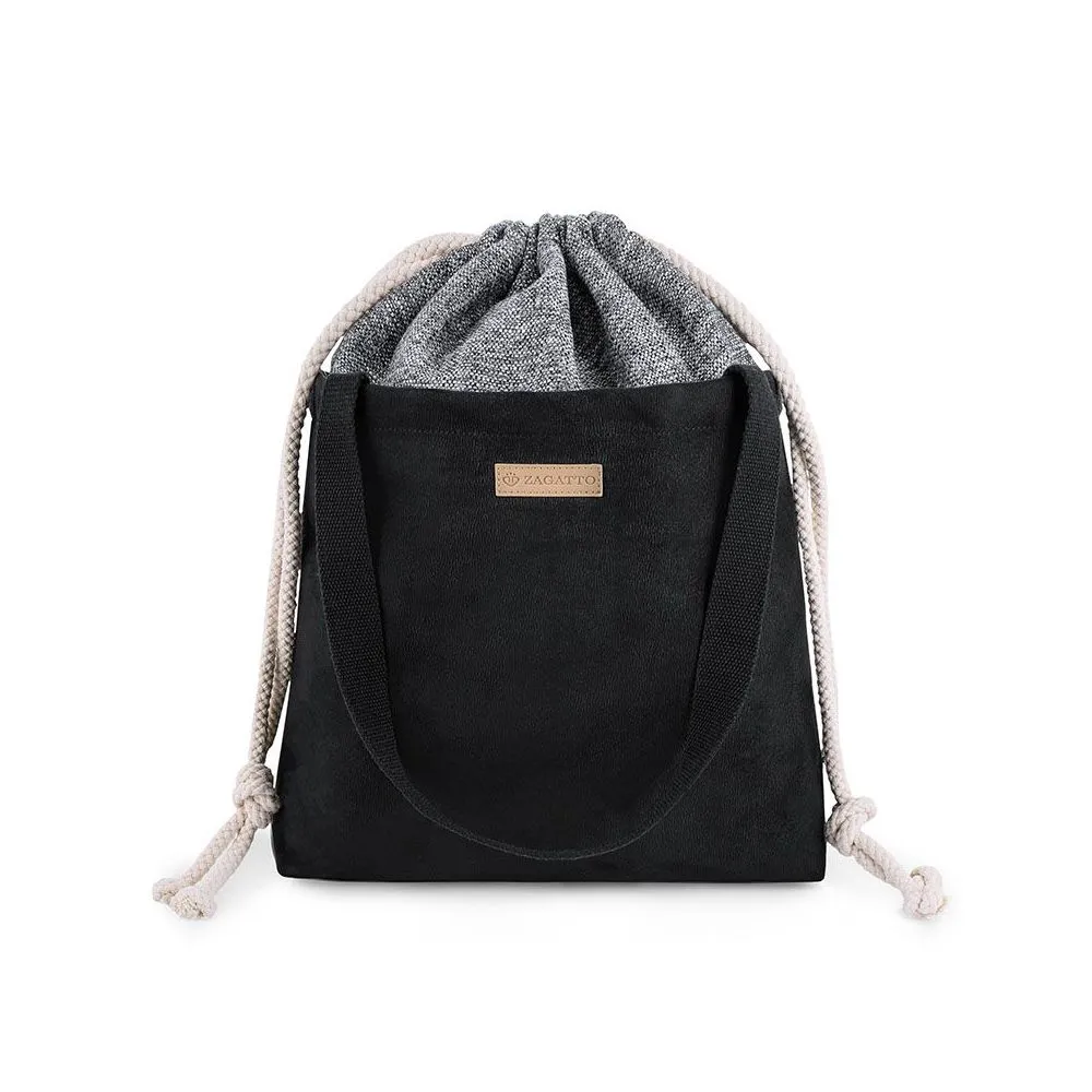 Velká dámská kabelka Black/Melange Zagatto ZG-610